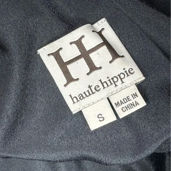 Haute Hippie Silk Keyhole Crossback Wide Leg Jumpsuit - Picture 8 of 10